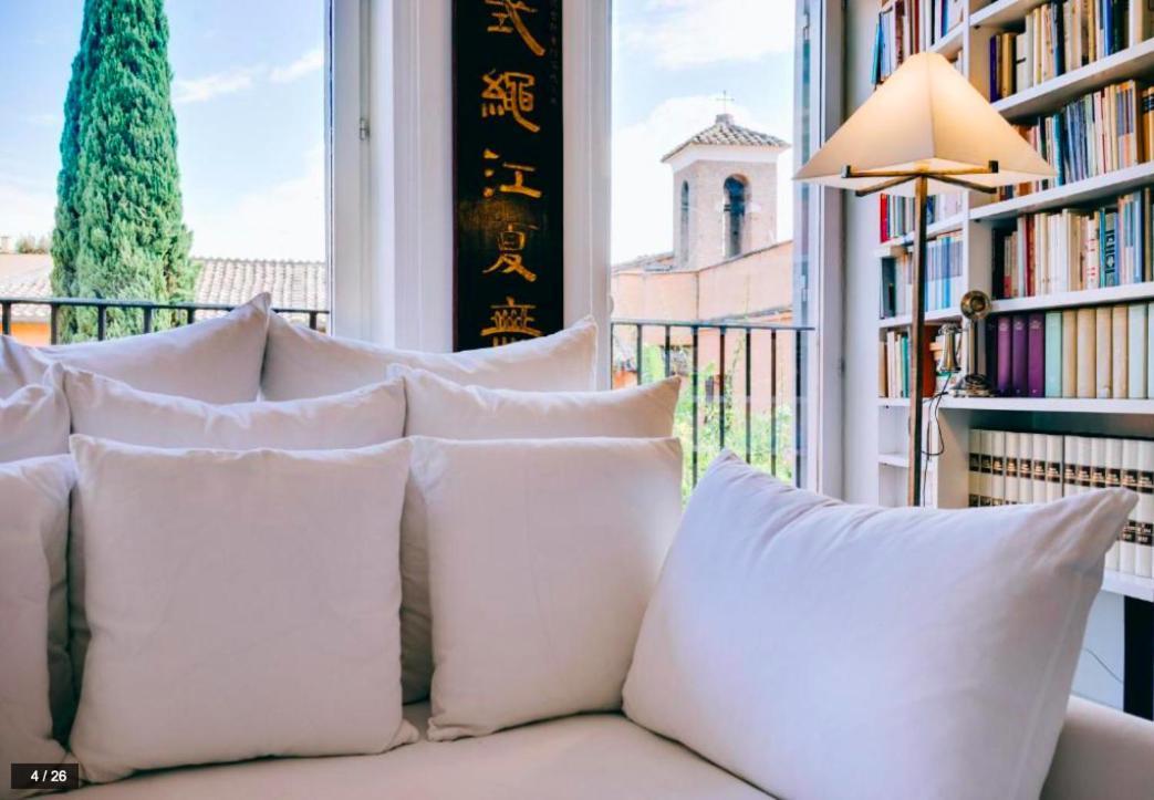 Luxury Art Apartment In Trastevere With Terrace Róma Kültér fotó