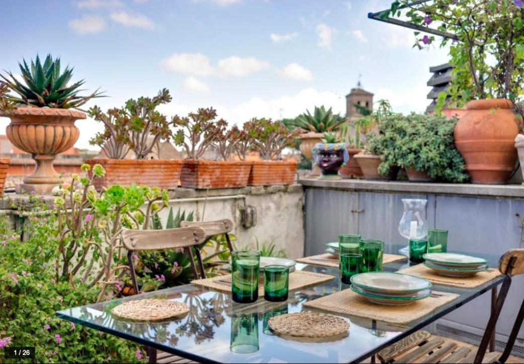 Luxury Art Apartment In Trastevere With Terrace Róma Kültér fotó