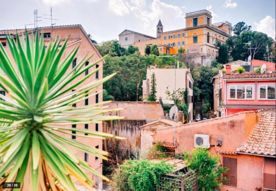Luxury Art Apartment In Trastevere With Terrace Róma Kültér fotó
