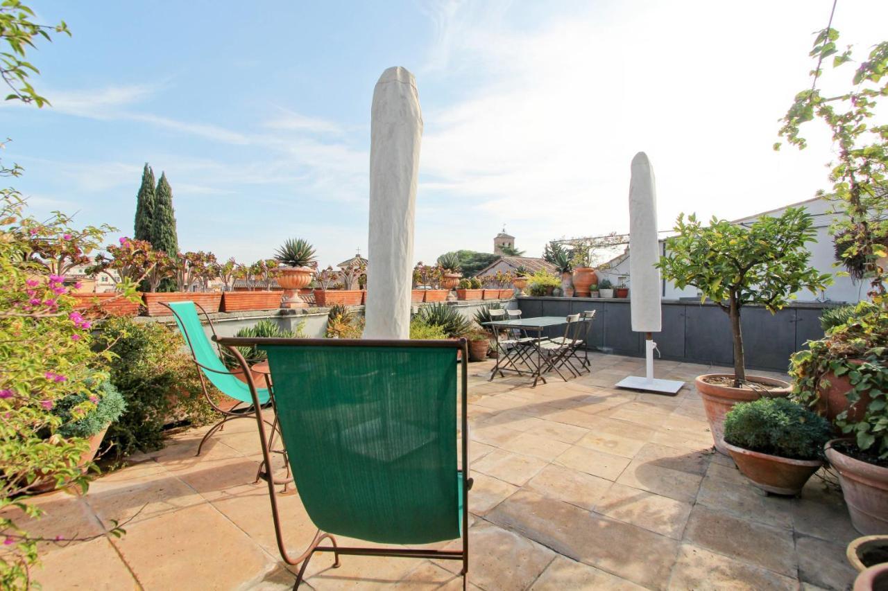 Luxury Art Apartment In Trastevere With Terrace Róma Kültér fotó