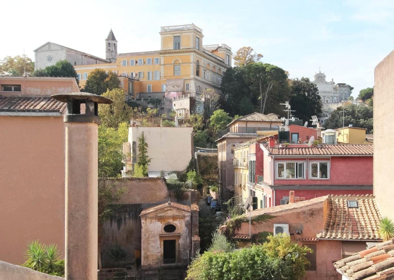 Luxury Art Apartment In Trastevere With Terrace Róma Kültér fotó